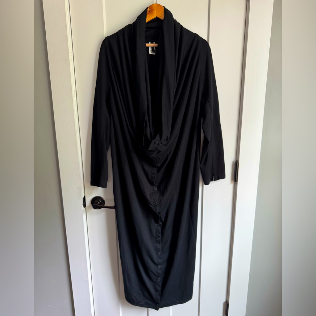 Kadem Sassoon Designer Black Dress Os